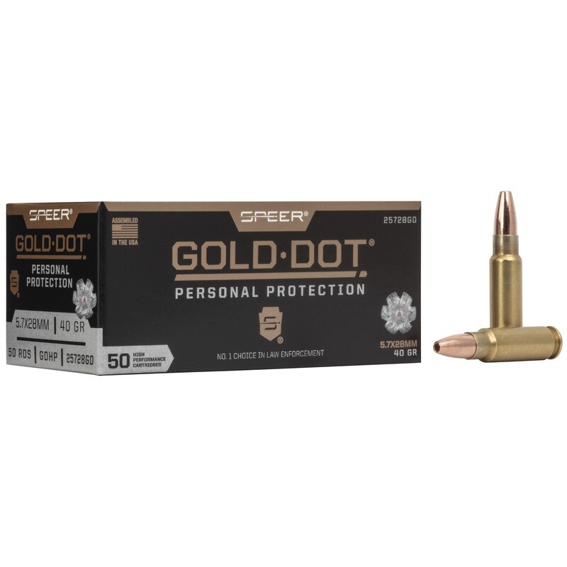 Spr Gold Dot 5.7x28mm 40gr Hp 50/500 Spr Gold Dot 5.7x28mm 40gr Hp 50/500