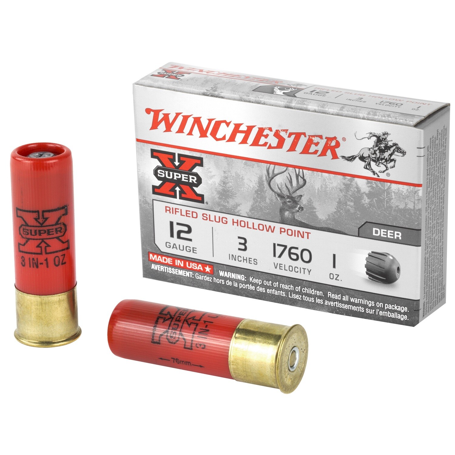 Win Sprx 12ga 3" 1oz Rifled 5/250