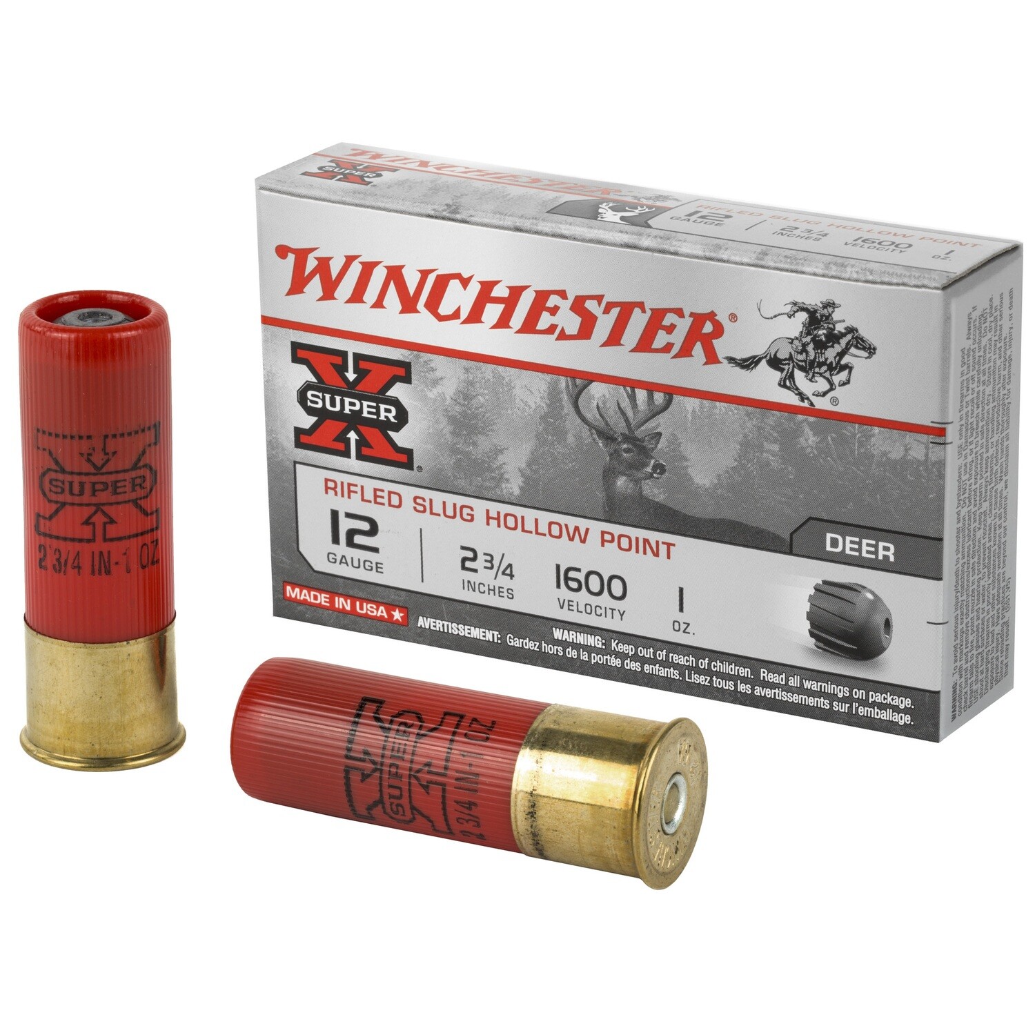 Win Sprx 12ga 2.75" 1oz Rifled 5/250