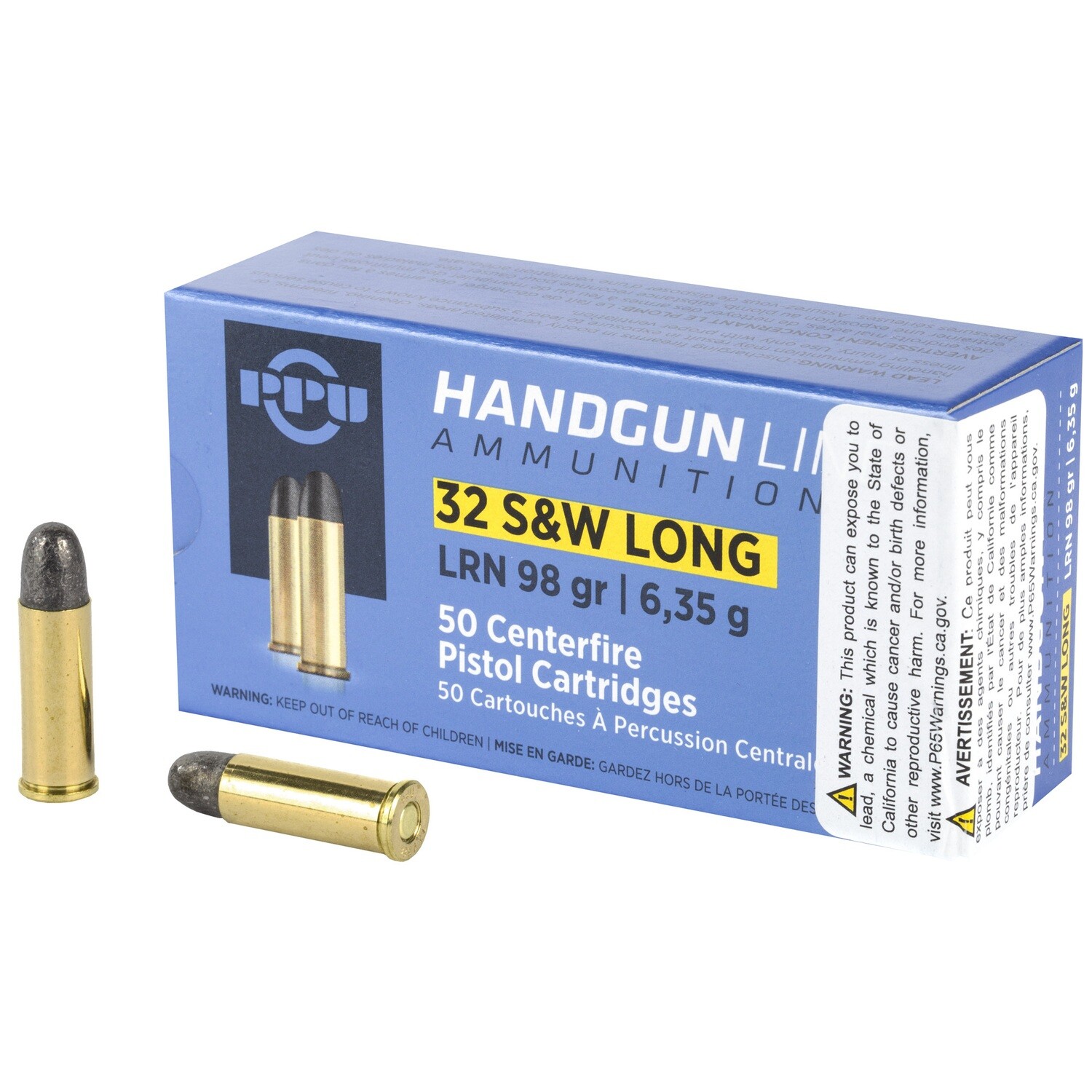 Ppu 32 S&w Long Lrn 98gr 50/500
