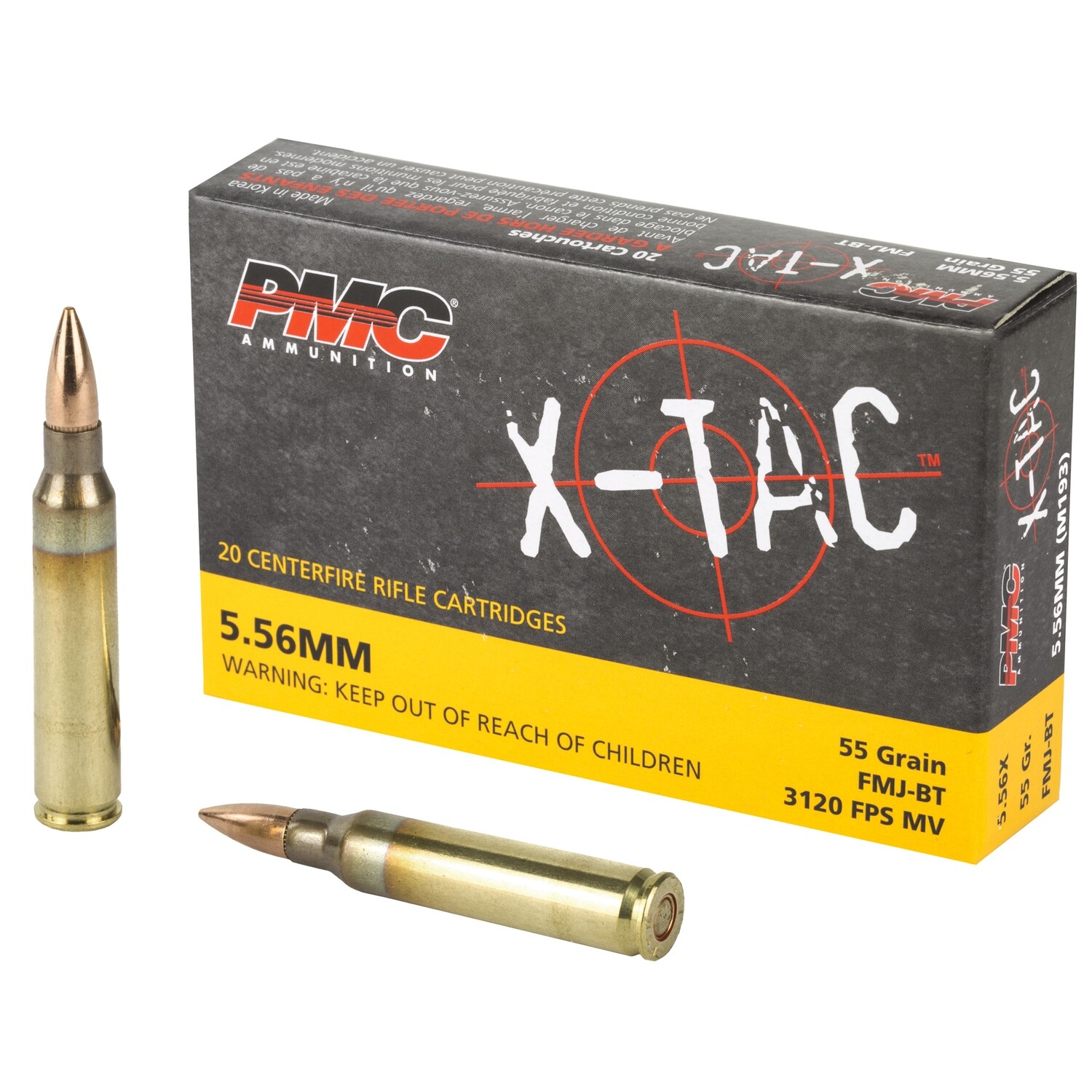 Pmc Xtac 556nato 55gr Fmjbt 20/1000