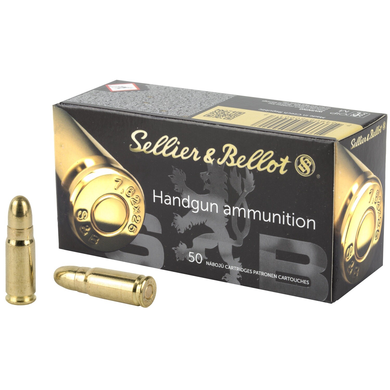 S&b 7.62x25 85gr Fmj 50/1500