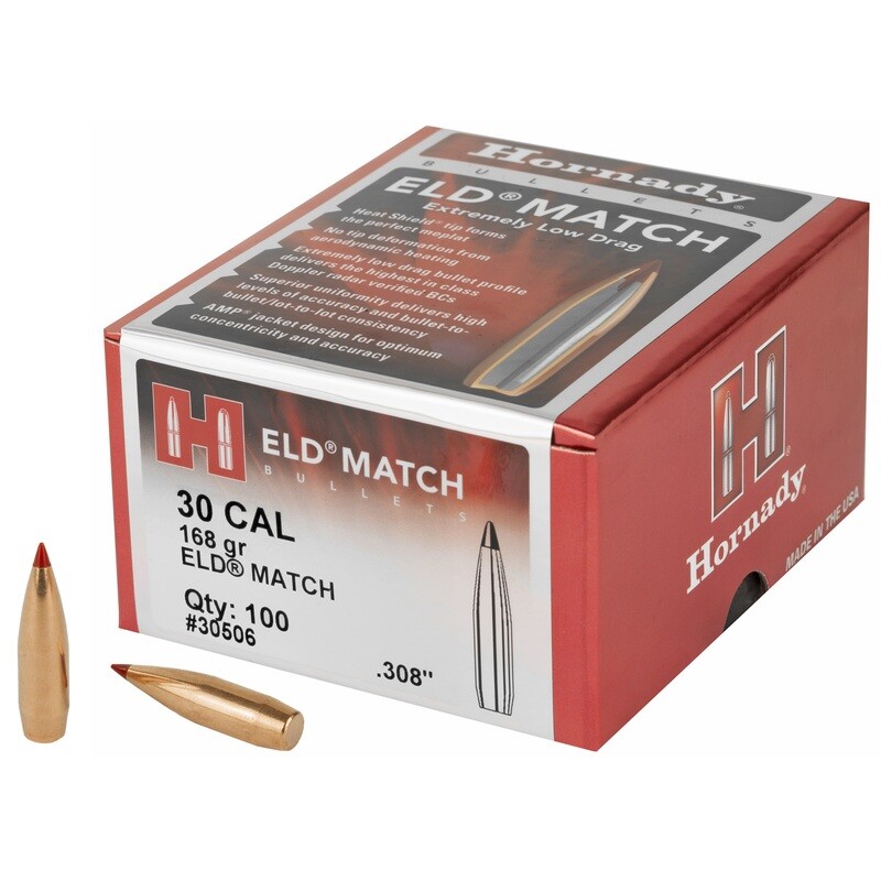 Hrndy Eld-m 30cal .308 168gr 100ct Hrndy Eld-m 30cal .308 168gr 100ct