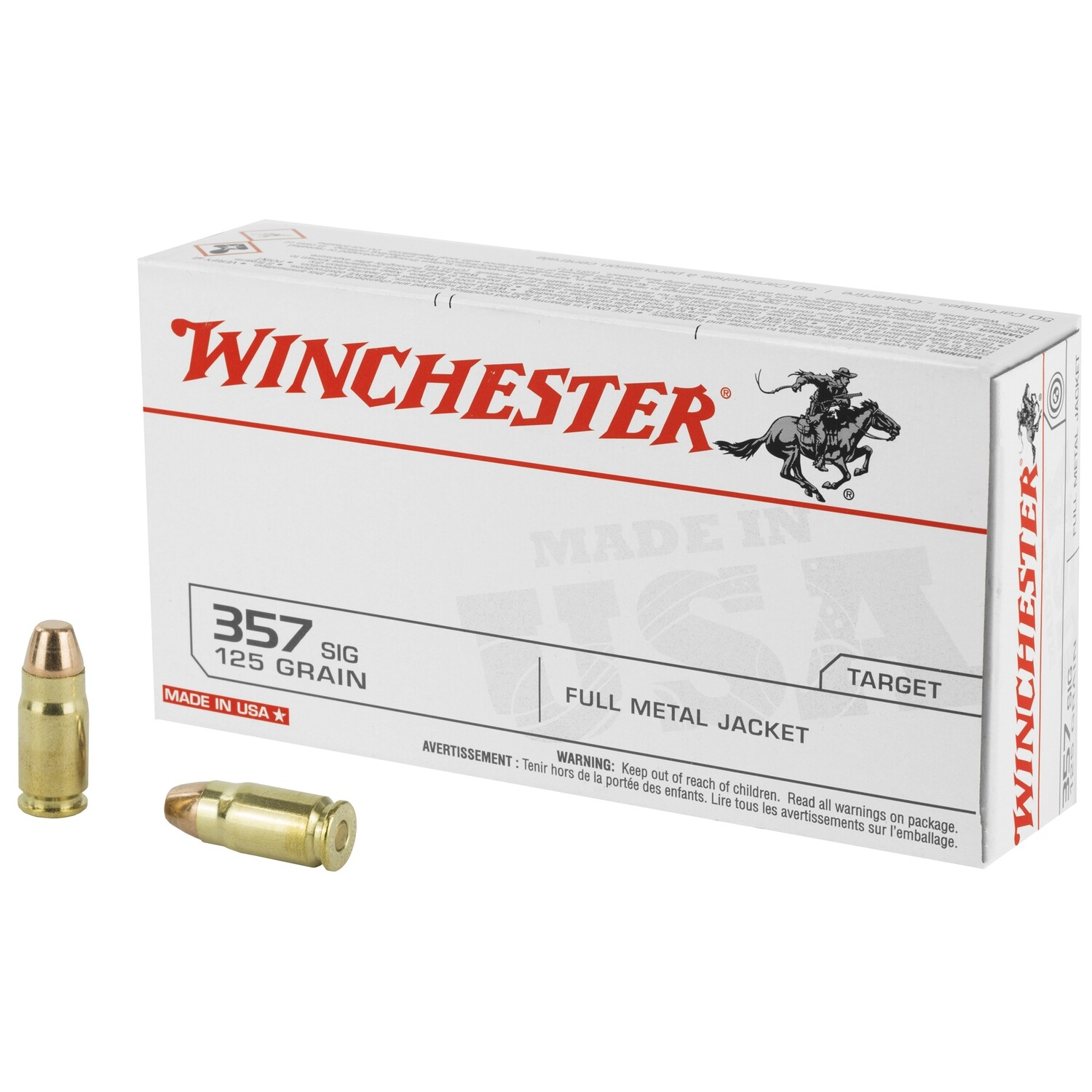 Win Usa 357sig 125gr Fmj 50/500