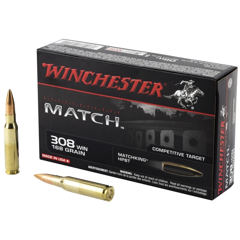 Win Match 308win 168gr Sm Bthp 20/ Win Match 308win 168gr Sm Bthp 20/