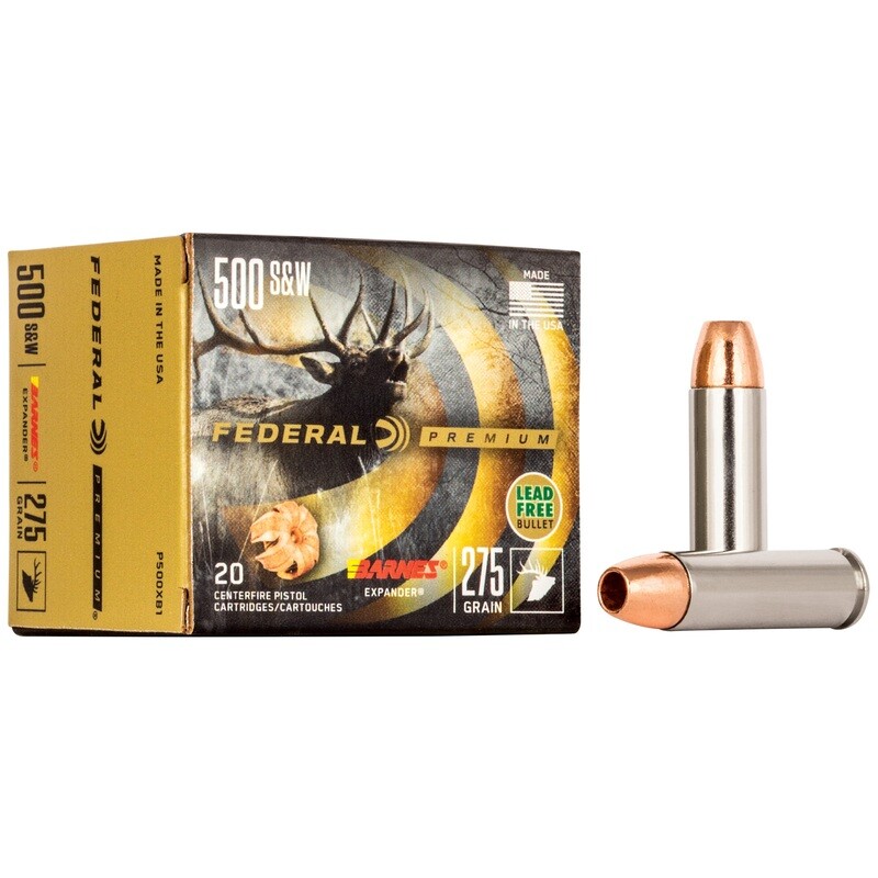 Fed Prm 500s&w 275gr Brns Exp 20/200 Fed Prm 500s&w 275gr Brns Exp 20/200