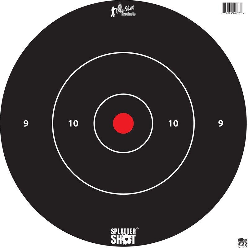 Pro-shot Target 12 Pro-shot Target 12" Wht Bullseye 5pk