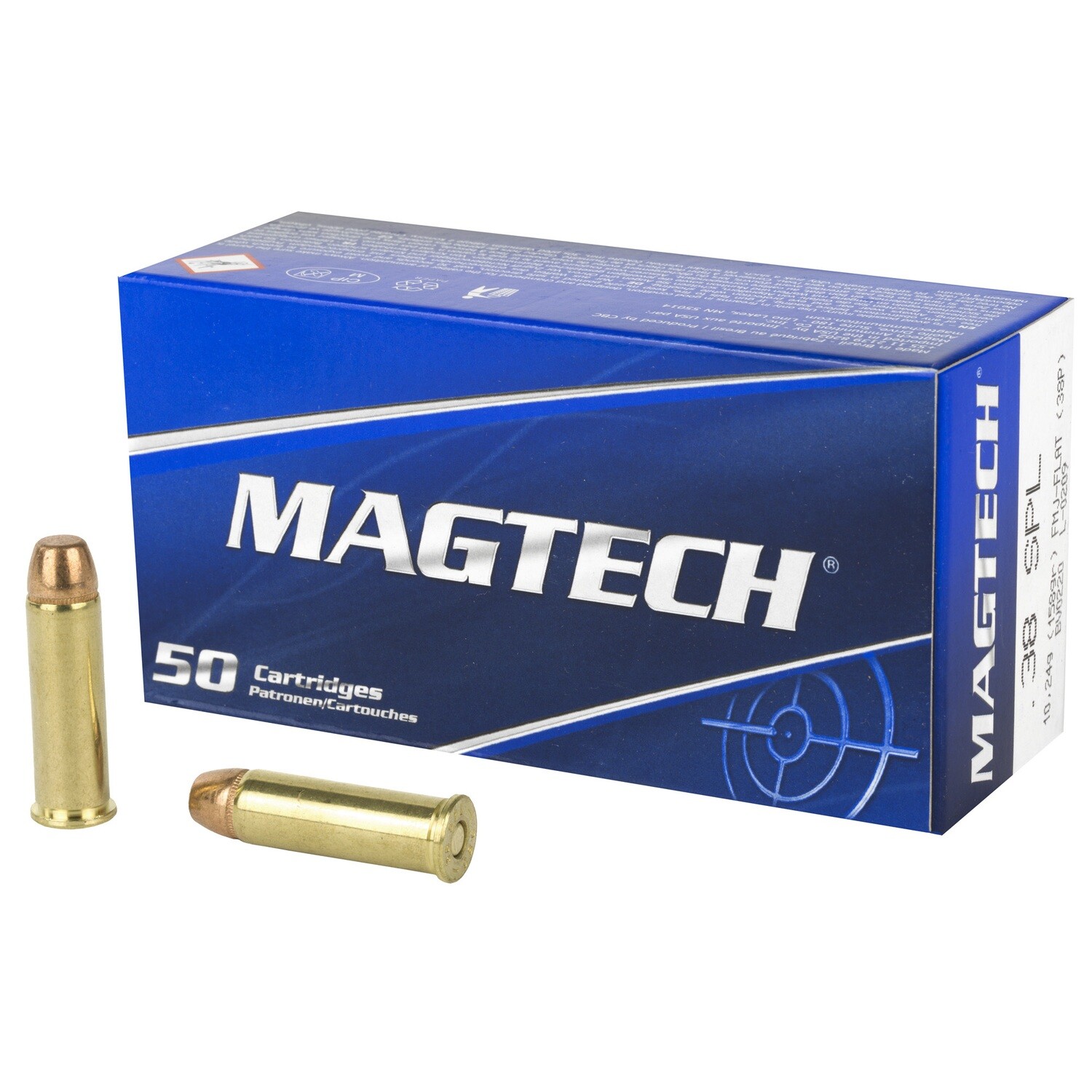 Magtech 38spl 158gr Fmj Flat 50/1000