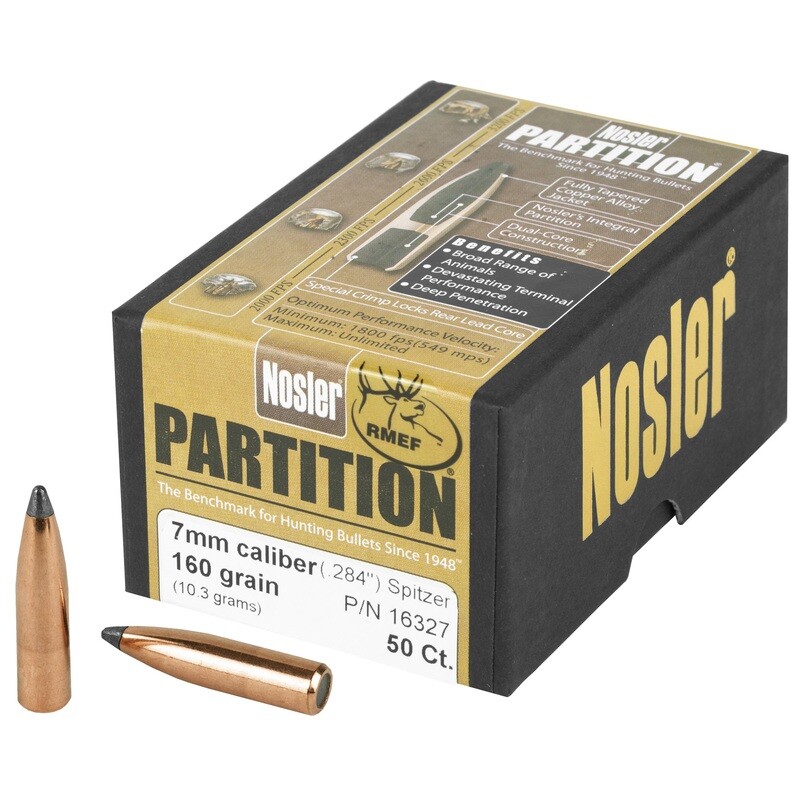 Nosler 7mm 160gr Sp Partition 50ct Nosler 7mm 160gr Sp Partition 50ct
