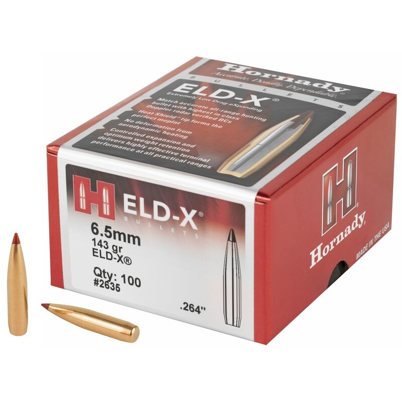 Hrndy Eld-x 6.5mm .264 143 Gr 100ct Hrndy Eld-x 6.5mm .264 143 Gr 100ct