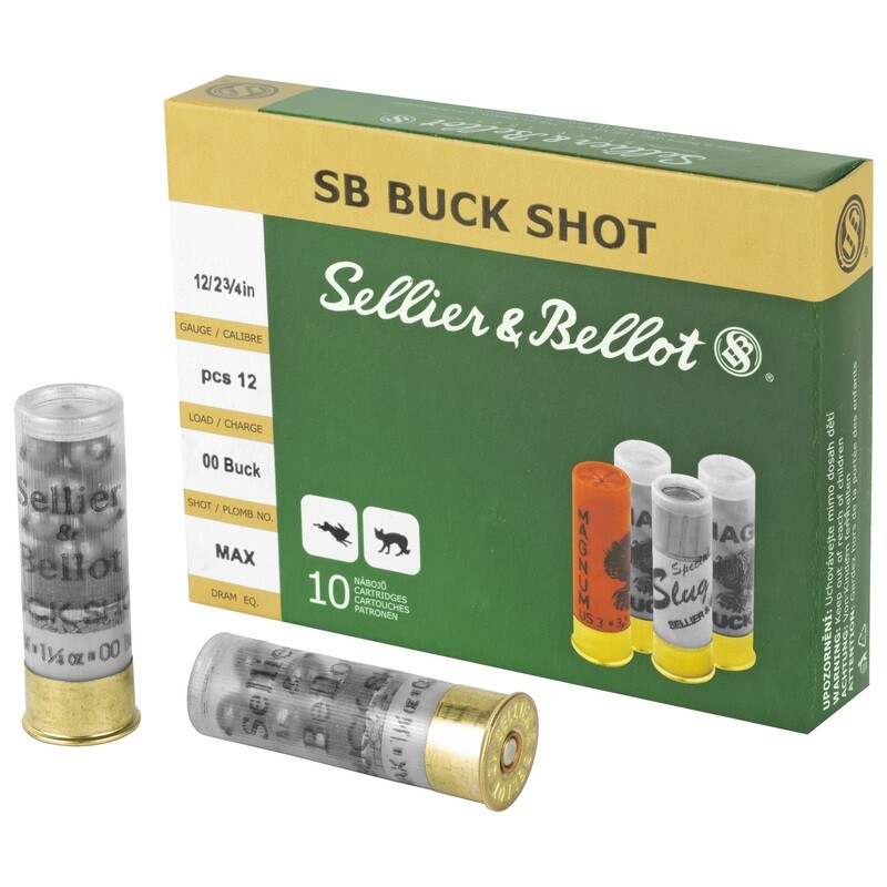 S&b 12ga 2.75 1.25oz 00 12pel 10/250 S&b 12ga 2.75 1.25oz 00 12pel 10/250