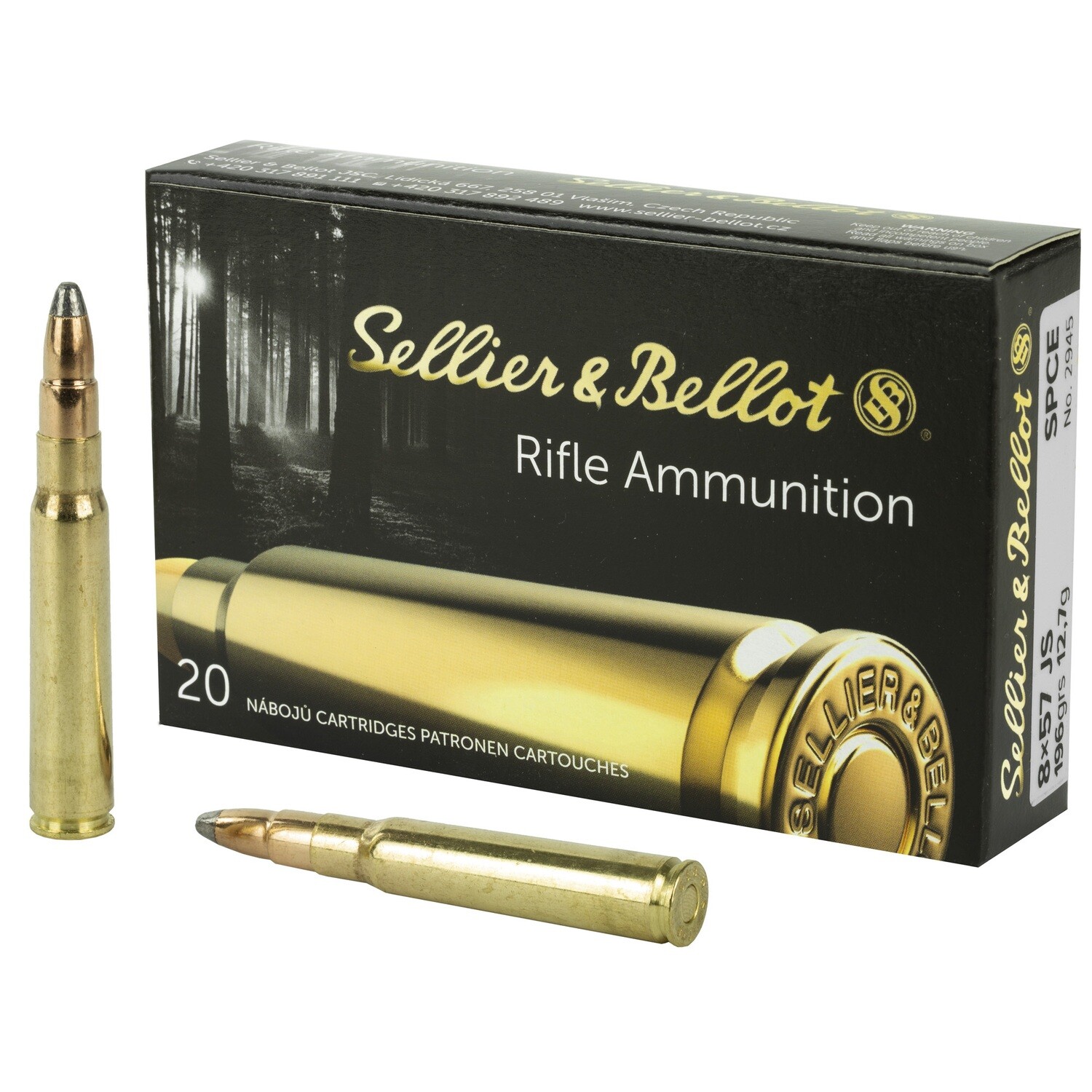 S&b 8x57 Js Spce 196gr 20/400