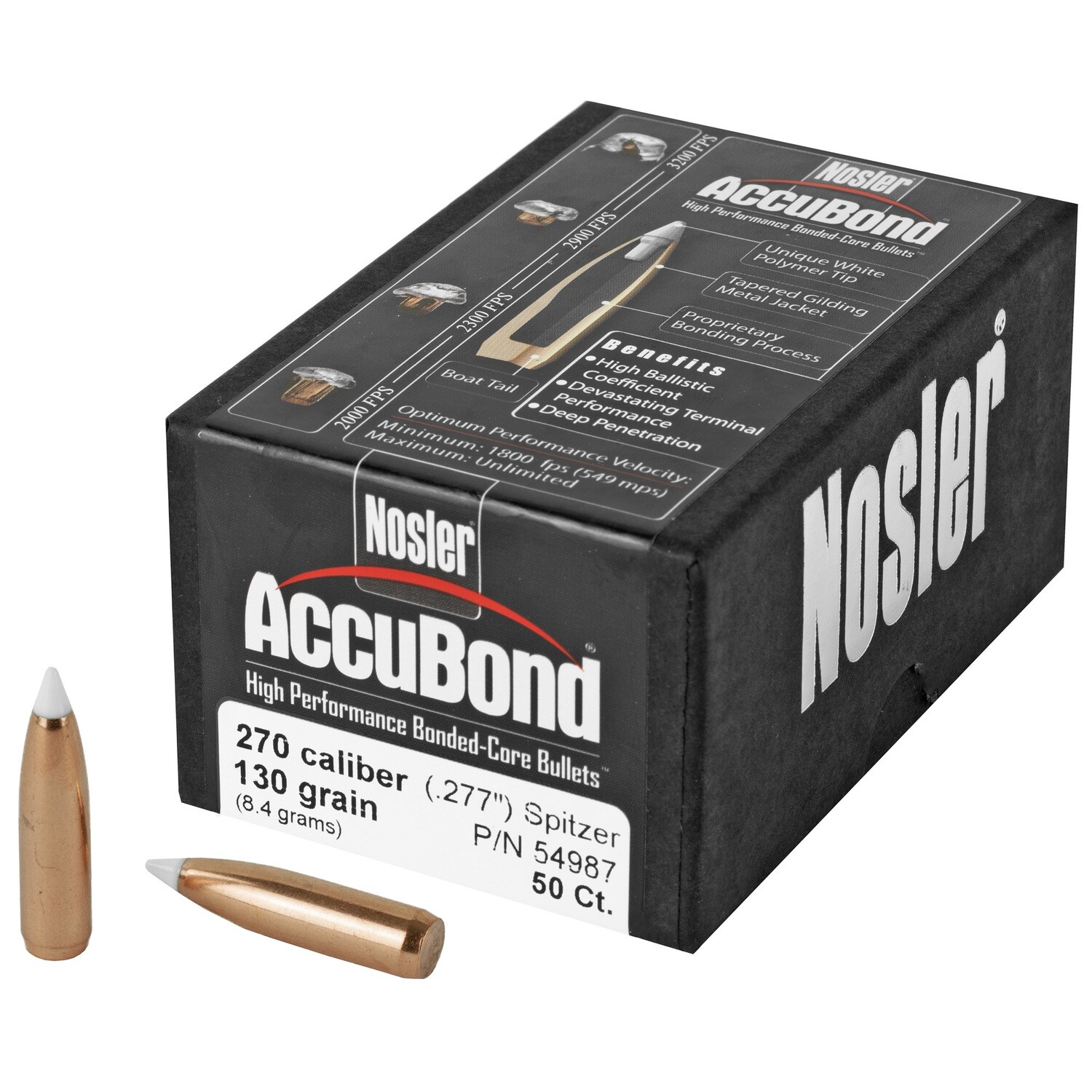 Nosler 270 Cal 130gr Accubond 50ct