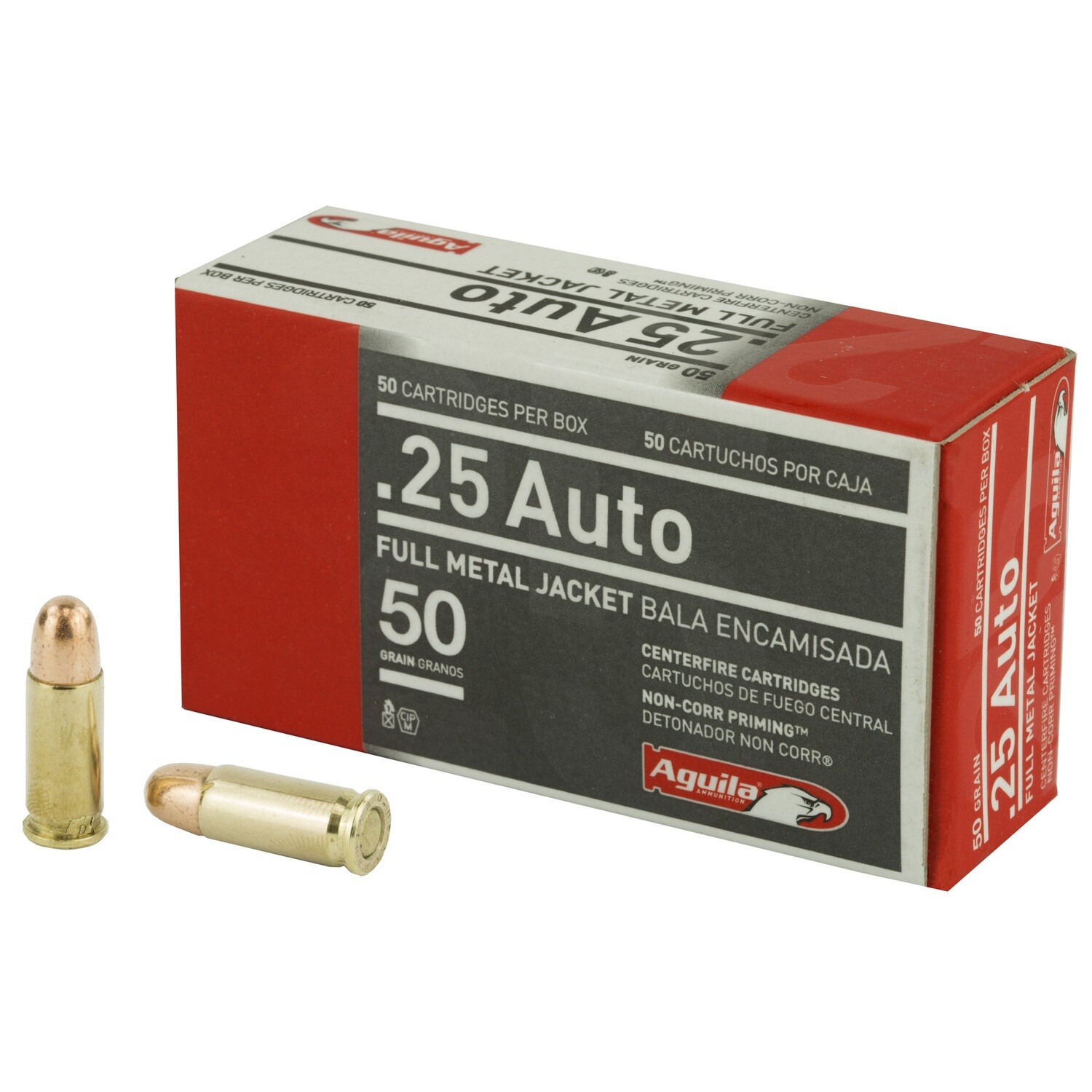 Aguila 25acp 50gr Fmj 50/1000