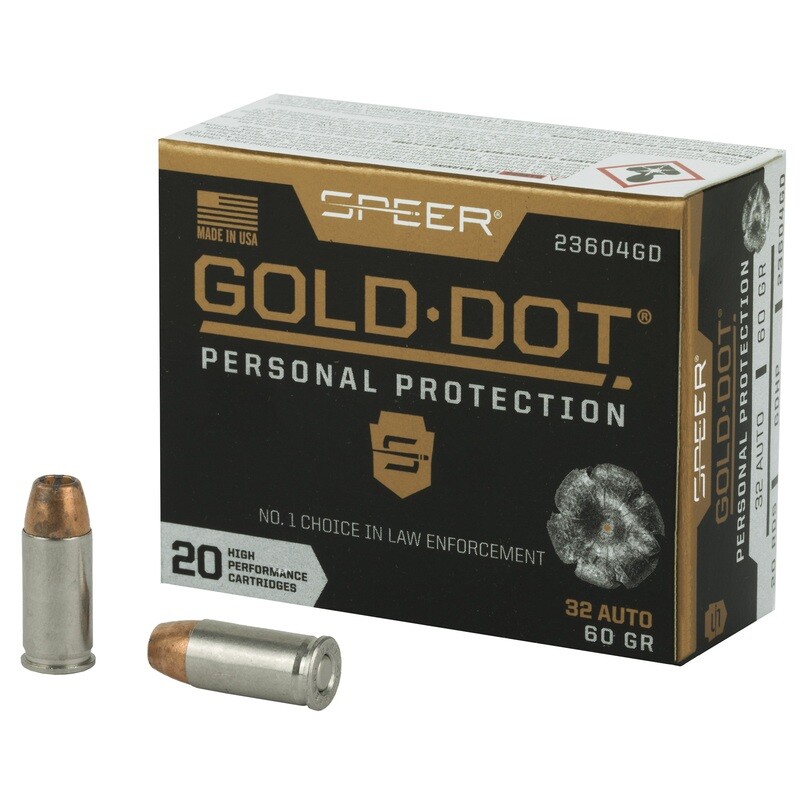 Spr Gold Dot 32acp 60gr Hp 20/200 Spr Gold Dot 32acp 60gr Hp 20/200