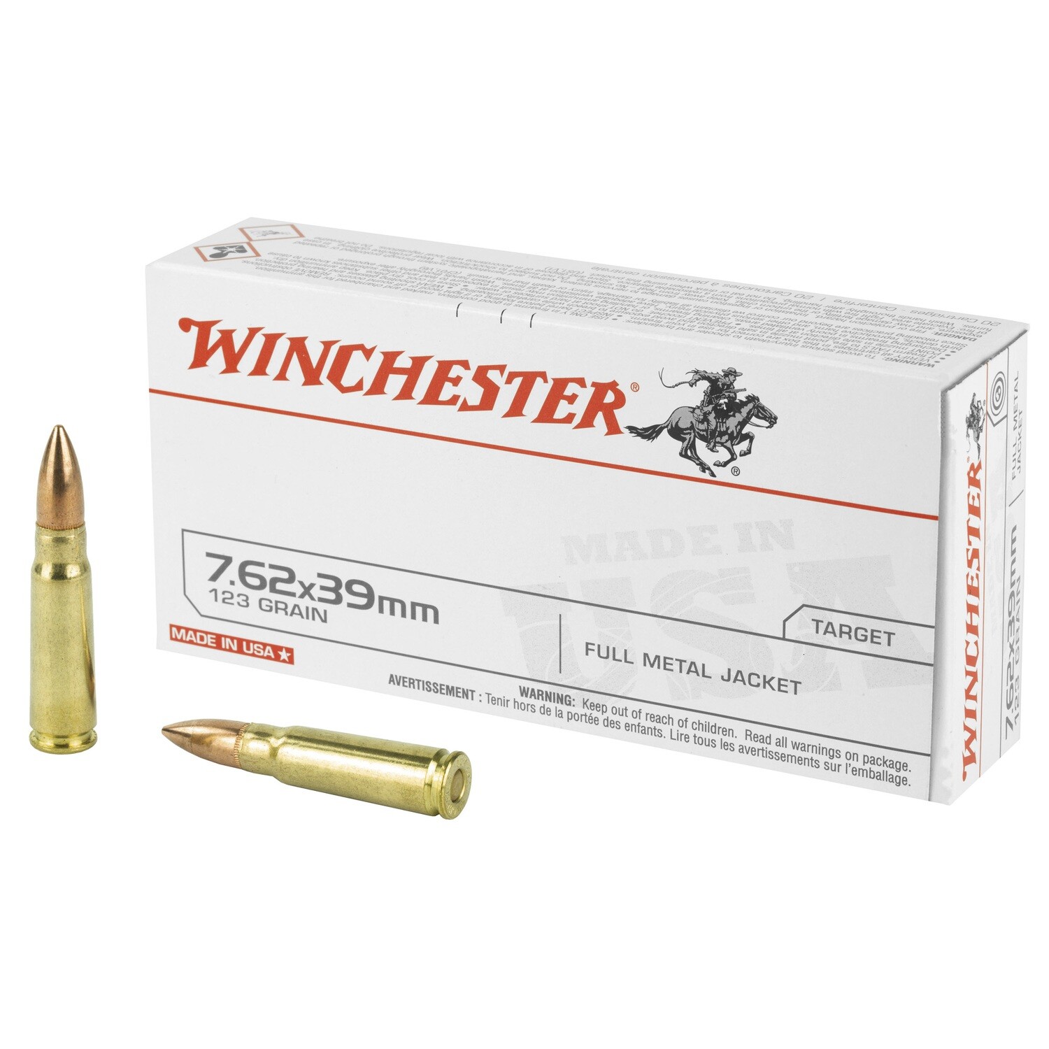 Win Usa 762x39 123gr Fmj 20/200