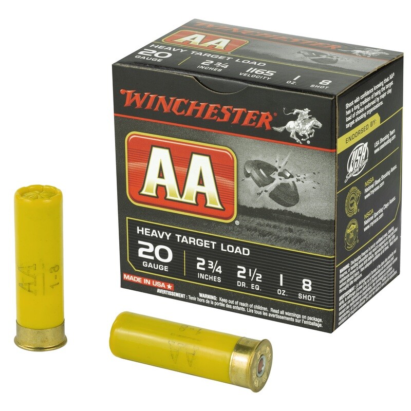 Win Aa Hvy Trgt 20ga 2.75 Win Aa Hvy Trgt 20ga 2.75" #8 25/250