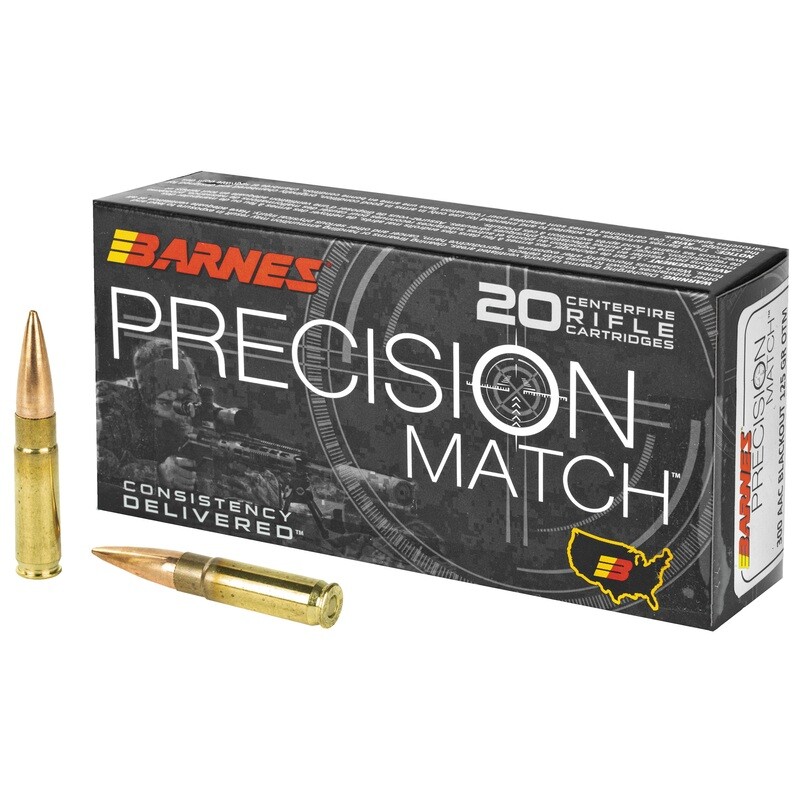 Barnes Prec Mth 300blk 125gr 20/200 Barnes Prec Mth 300blk 125gr 20/200