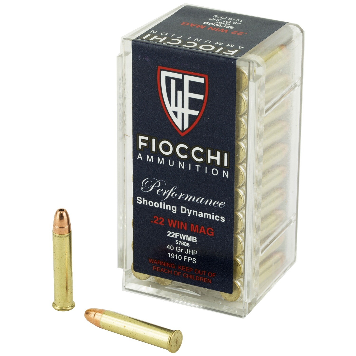 Fiocchi 22wmr 40gr Jhp 50/2000