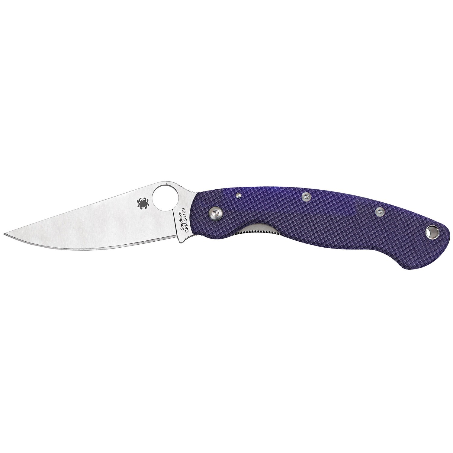Spyderco Military Model G-10, Finish/Color: Blue