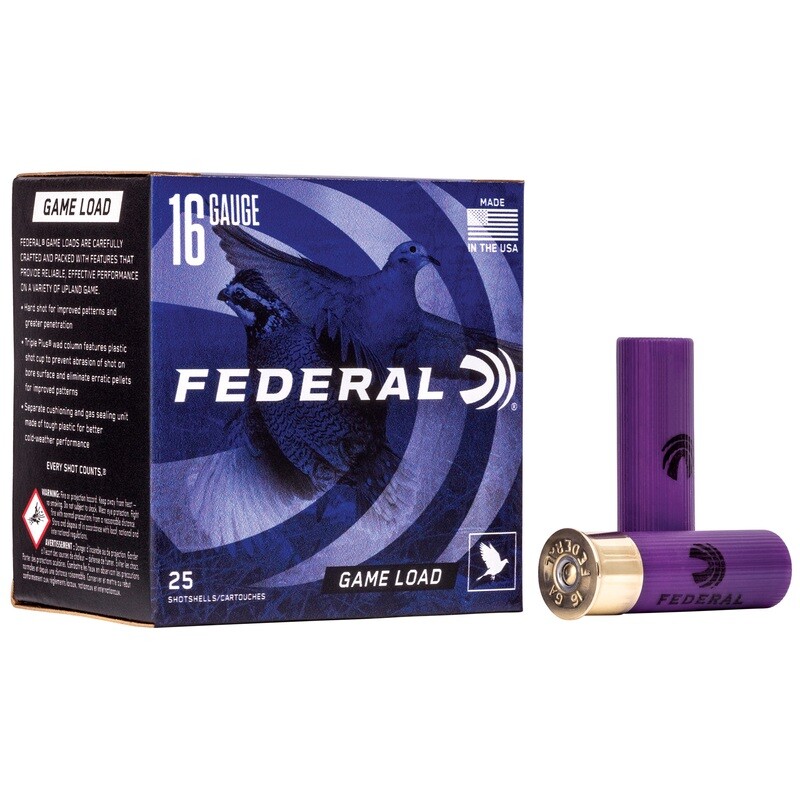 Fed Game Load 16ga 2 3/4 Fed Game Load 16ga 2 3/4" #8 25/250