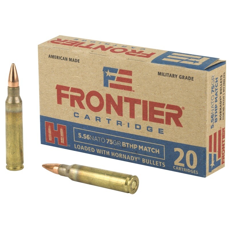 Frontier 556nato 75gr Bthp Mtch 20/5 Frontier 556nato 75gr Bthp Mtch 20/5