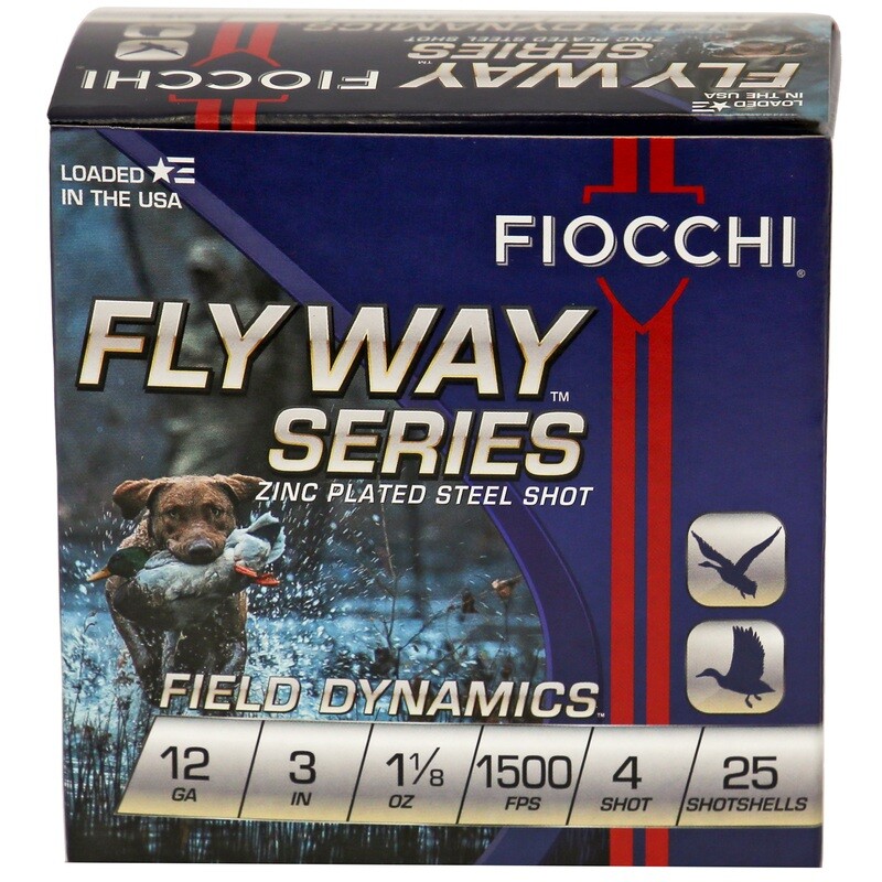 Fiocchi 12ga #4 Flyway Steel 25/250 Fiocchi 12ga #4 Flyway Steel 25/250