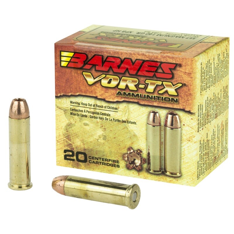 Barnes Vor-tx 357mag 140gr Xpb 20/ Barnes Vor-tx 357mag 140gr Xpb 20/