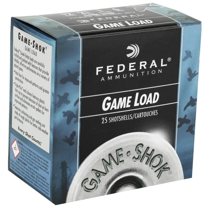 Fed Game Load 12ga 2 3/4 Fed Game Load 12ga 2 3/4" #6 25/250
