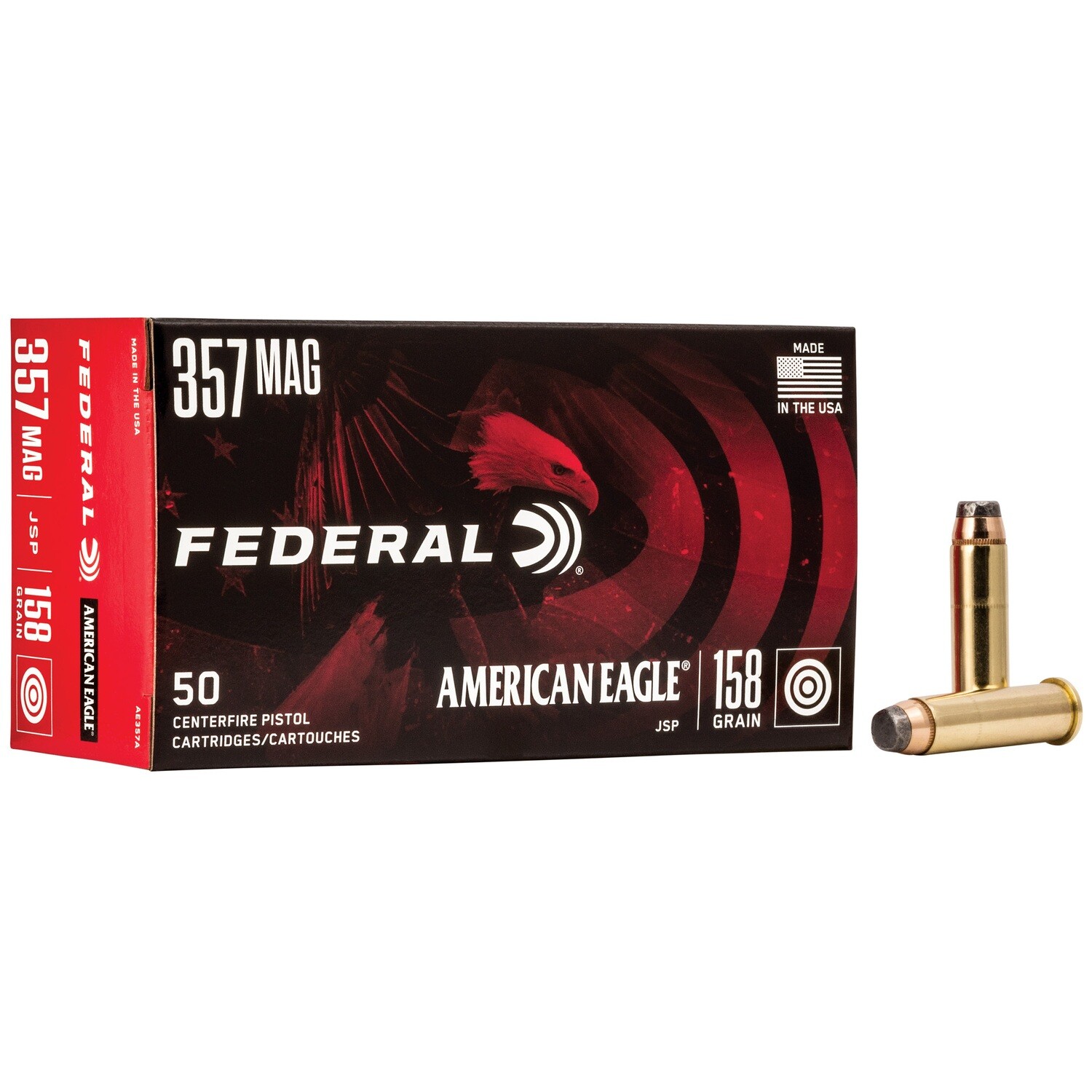 Fed Am Eagle 357mg 158gr Jsp 50/1000