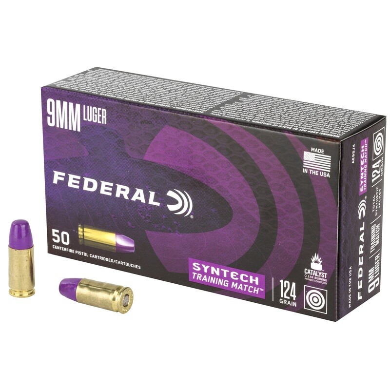 Fed Ae 9mm 124gr Trn Mtch Tsj 50/500 Fed Ae 9mm 124gr Trn Mtch Tsj 50/500