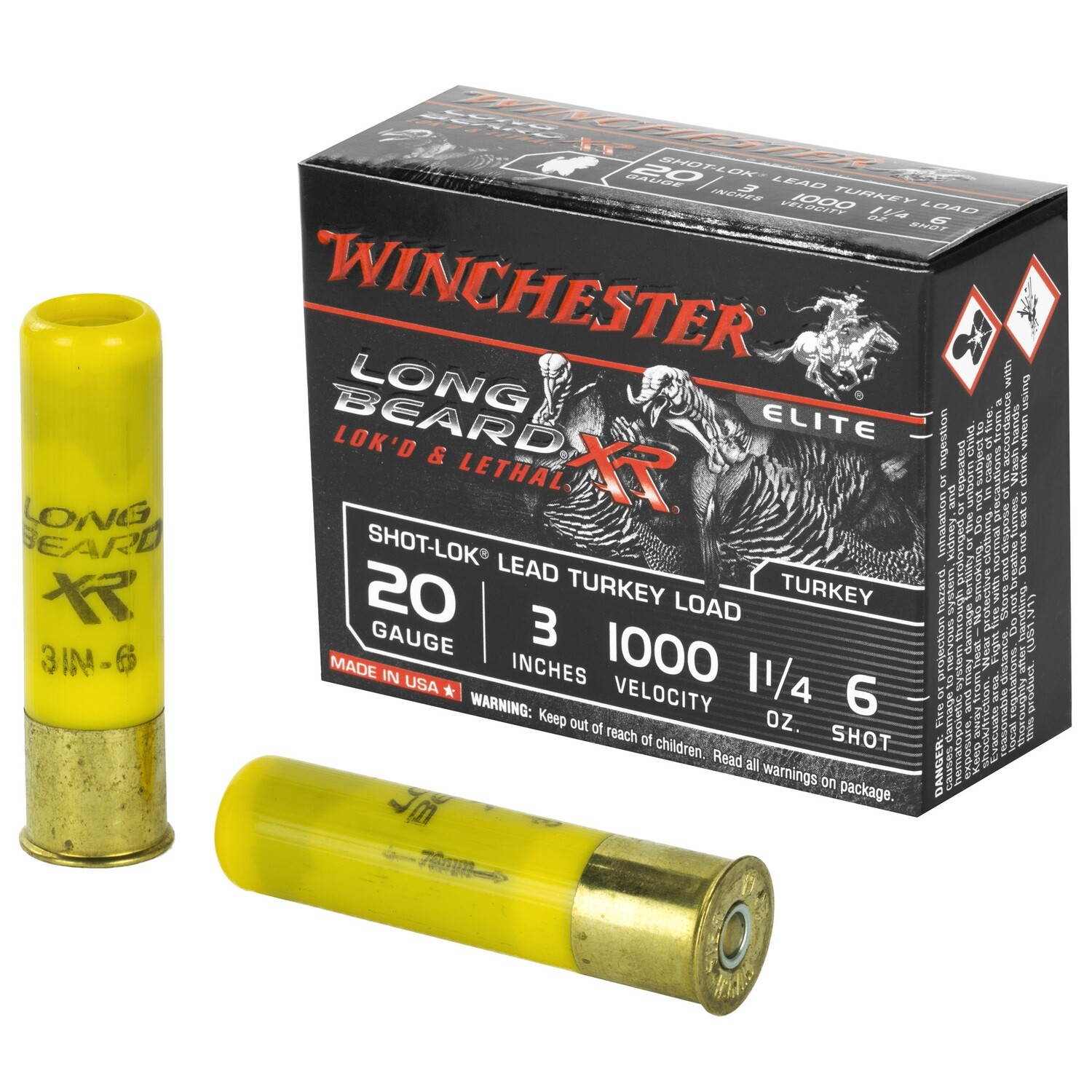 Win Lb Xr Trky 20ga 3" #6 1.25oz 10
