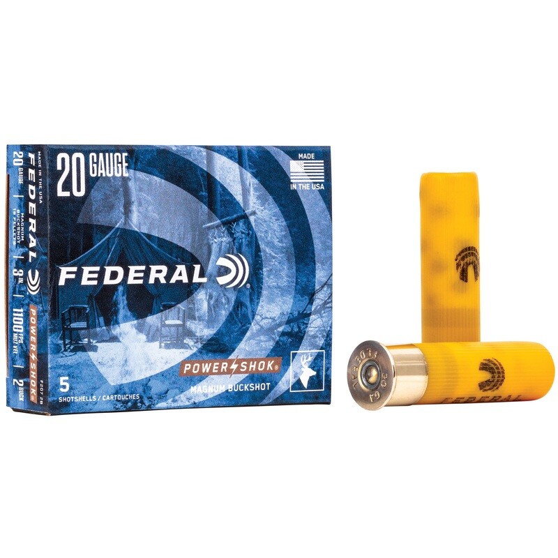 Fed Pwrshk 20ga 3 Fed Pwrshk 20ga 3" 18p #2bck 5/250