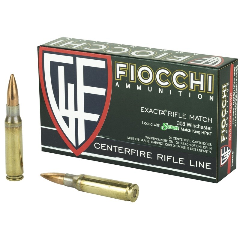 Fiocchi 308win 175gr Hpbt Mk 20/200 Fiocchi 308win 175gr Hpbt Mk 20/200