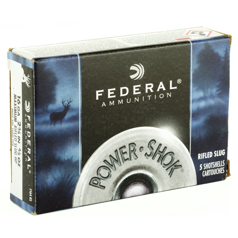Fed Pwrshk 16ga 2.75 Mx Rfl Sl 5/250 Fed Pwrshk 16ga 2.75 Mx Rfl Sl 5/250