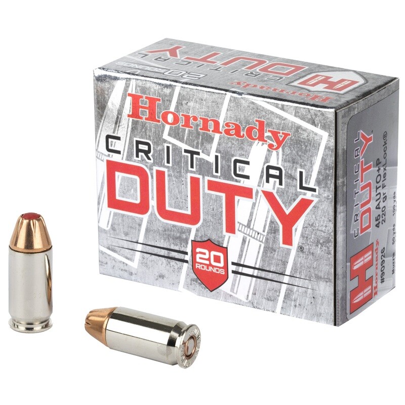Hrndy 45acp +p 220gr Crt Duty 20/200 Hrndy 45acp +p 220gr Crt Duty 20/200