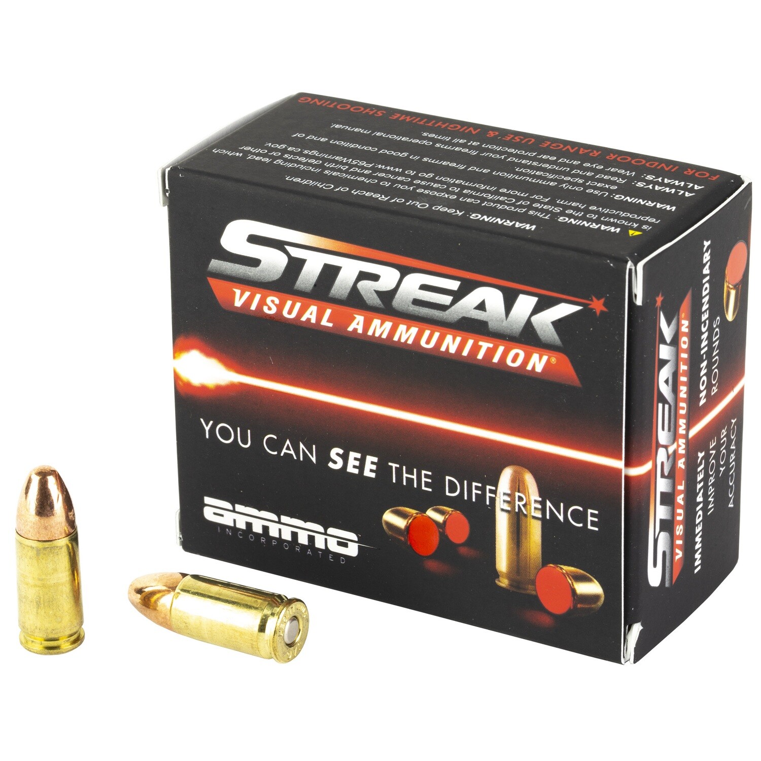 Streak 9mm Tmc 20/200, Bullet Weight: 124 grain