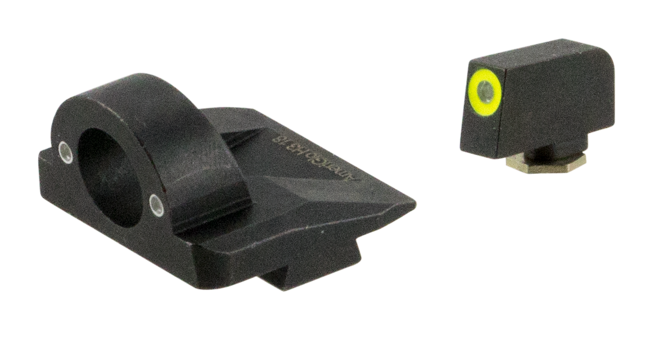 Ameriglo Ghost Ring Sight Set For Glock, Amer Gl5325  Ghst Rng Glk G5 17/19      Grn/lm/grn