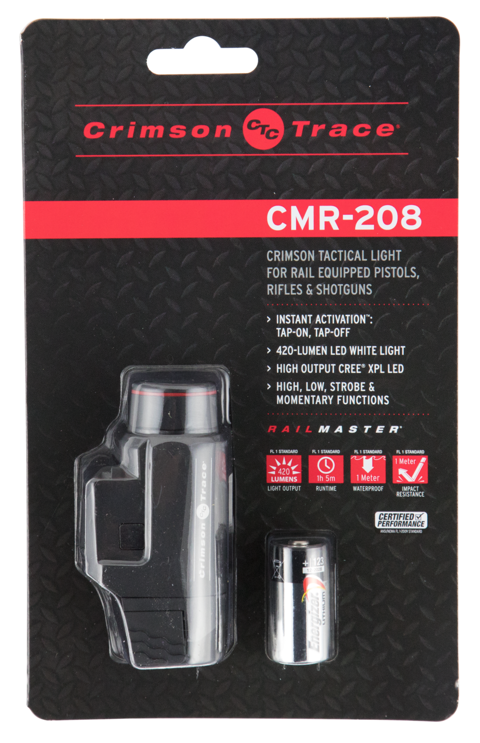 Crimson Trace Rail Master, Crim Cmr208     Rail Master Pic Rail 420 Lum Light