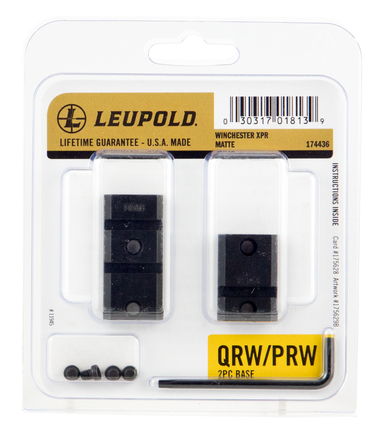 Leupold Qr Weaver, Leu 174436 Qrw 2-base Win Xpr Mt