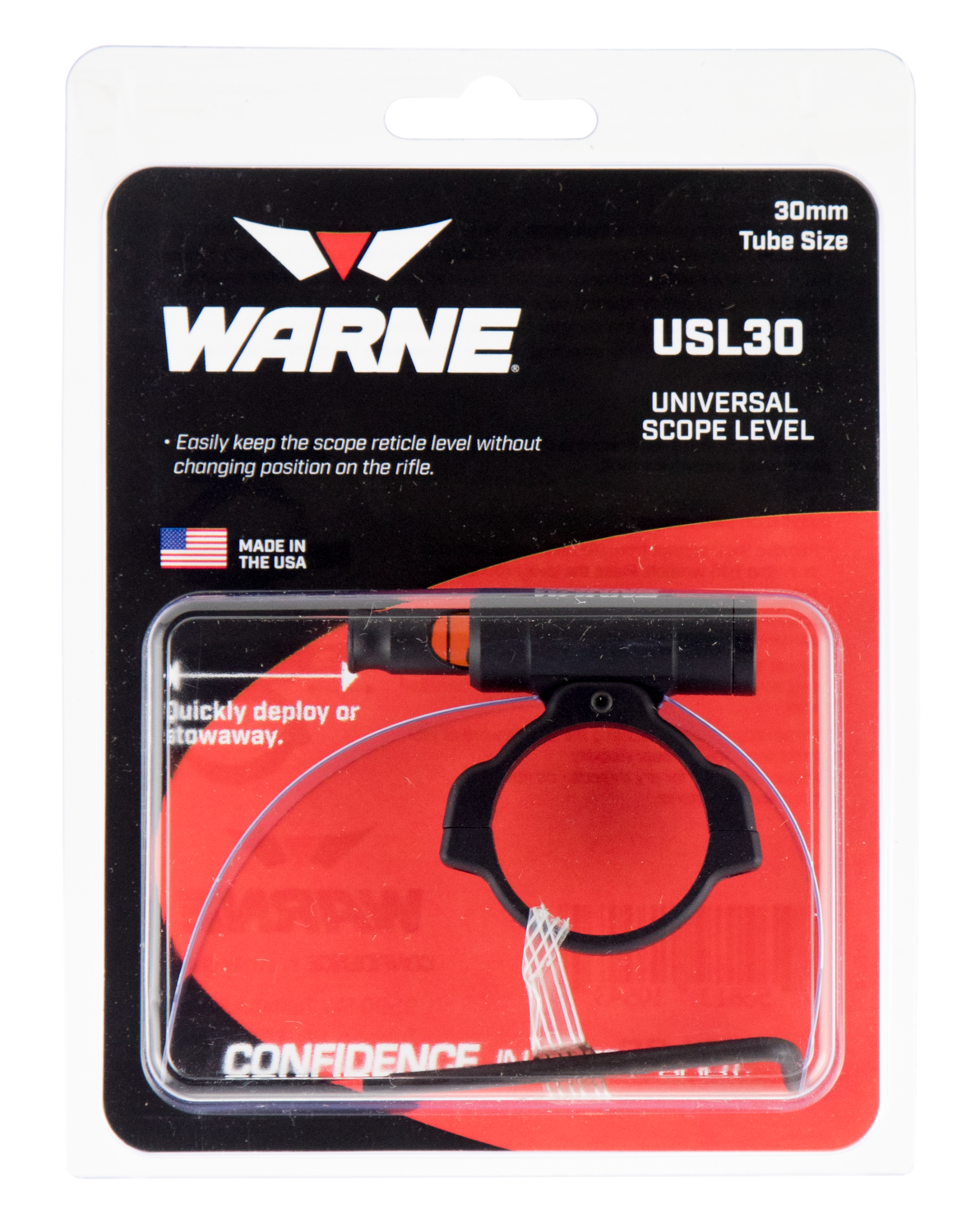 Warne Universal Scope Level, Warne Usl30       Univ Scope Level 30mm