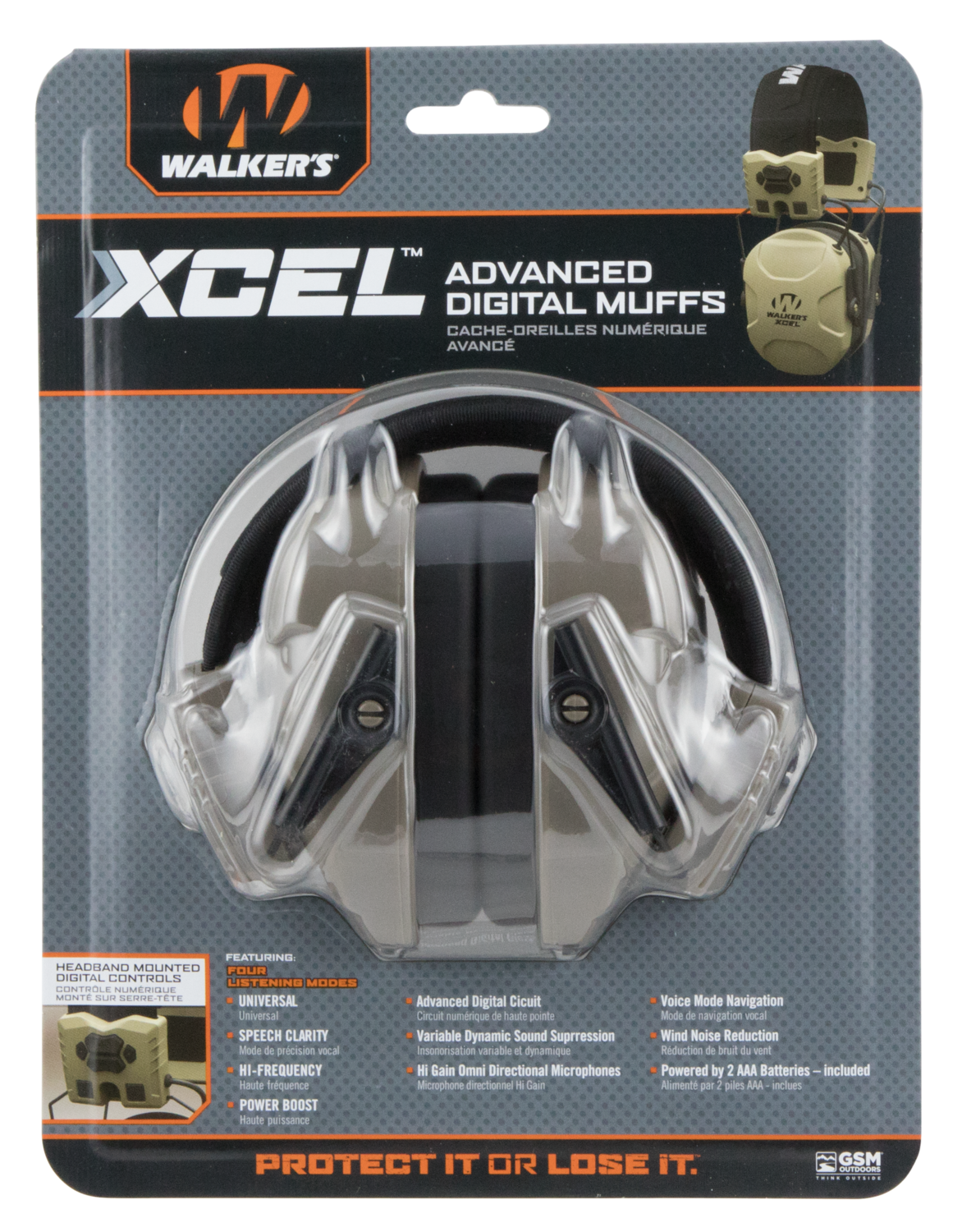 Walkers Game Ear Xcel, Wlkr Gwp-xsem          Xcel 100 Muff