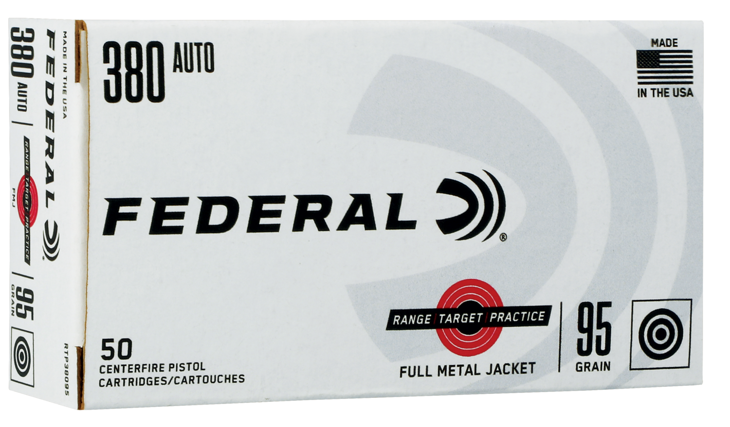 Federal Range & Target, Fed Rtp38095    380         95 Fmj  Rngtrt   50/20
