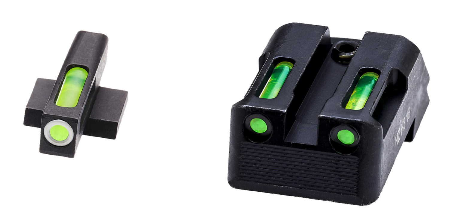 Hiviz Litewave H3 Tritium/litepipe Kimber 1911 Sight Set, Hiviz Kbn321   Litewave H3 Trit/litepipe 1911 G/g