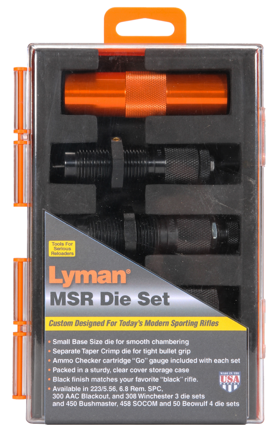 Lyman Msr, Lym 7690112 Msr Die Set 50 Beowolf  4-die Set