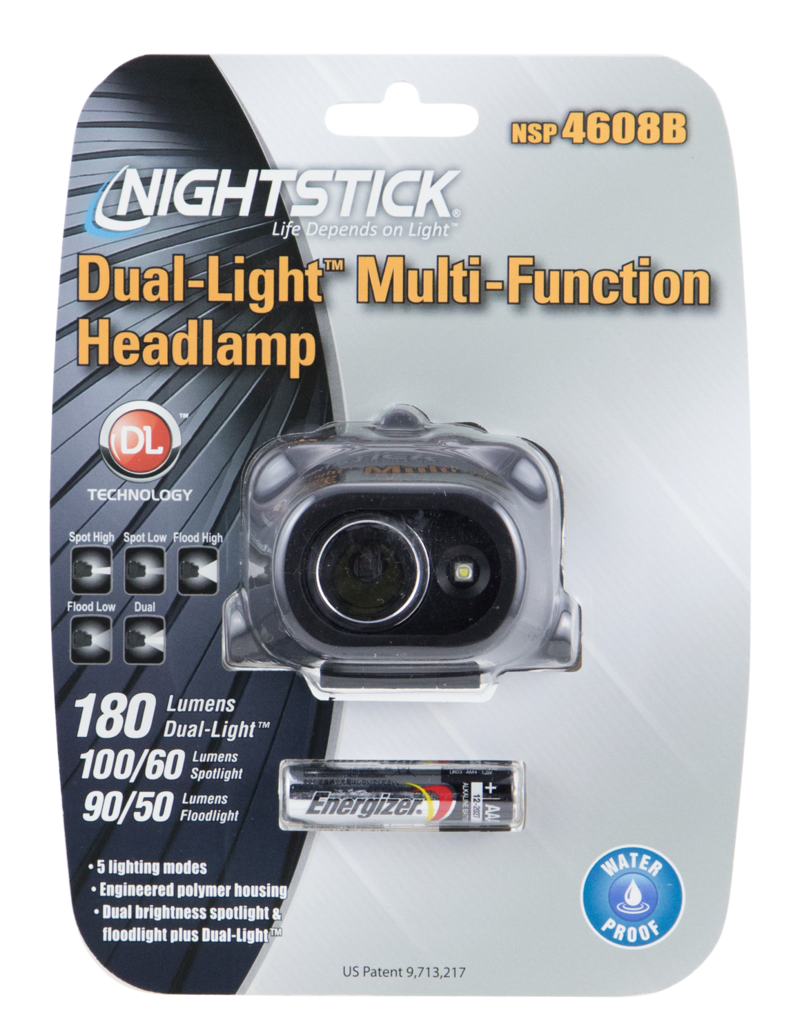 Bayco Nsp-4608bc, Nstick Nsp4608b     Headlamp Dual Light 180l   Blk
