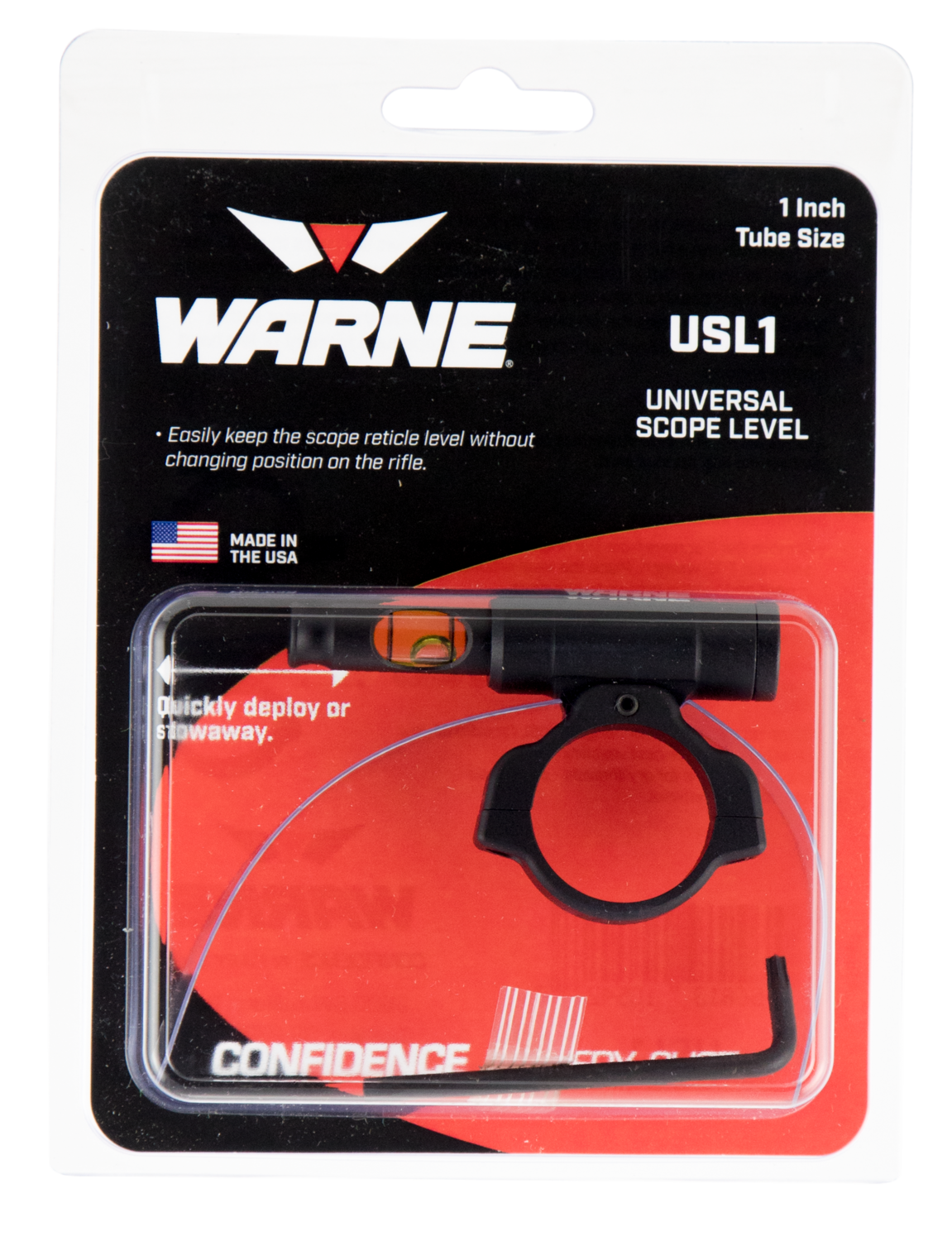 Warne Universal Scope Level, Warne Usl1        Univ Scope Level 1in