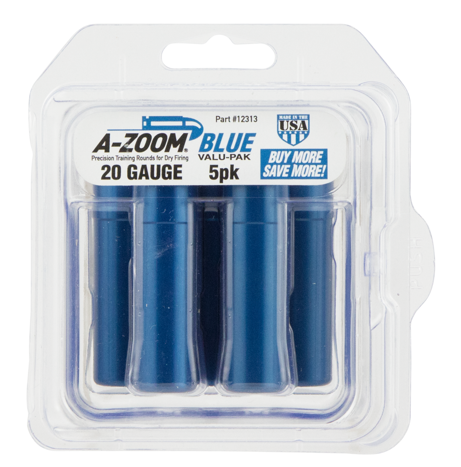 A-zoom Value Pack, Azoom 12313      Blue Snap Caps 20ga           5pk