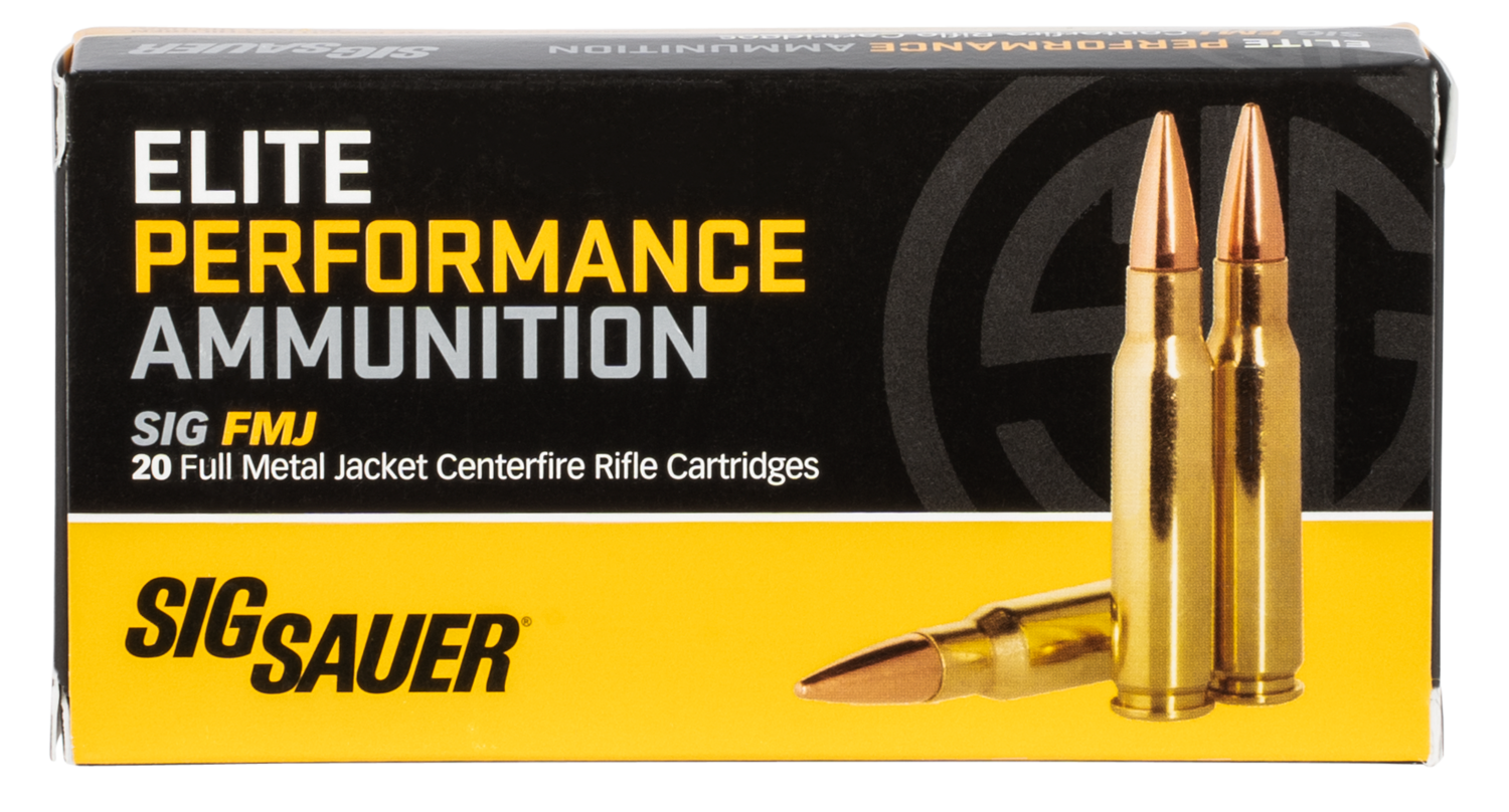 Sig Sauer Elite Performance, Sig E308b1-20      Elite Perf  308  150 Fmj  20/10