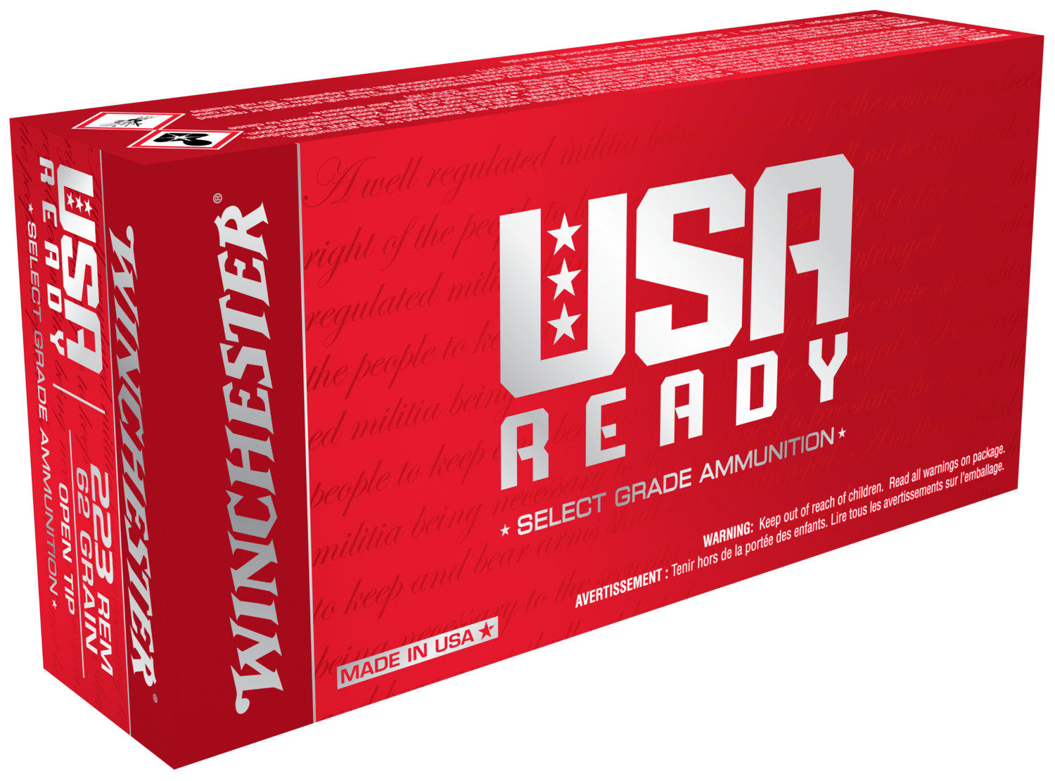 Winchester Ammo Usa Ready, Win Red223    223         62 Fmjfn Usready   20/10